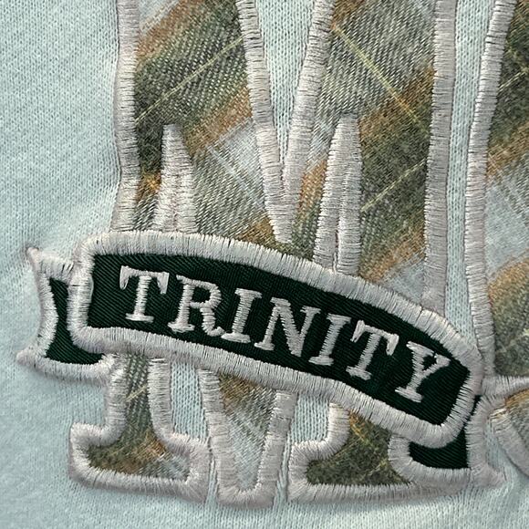 Vintage 90s Trinity Shamrocks Mom Sweatshirt High School USA White Womens Medium - Picture 5 of 8